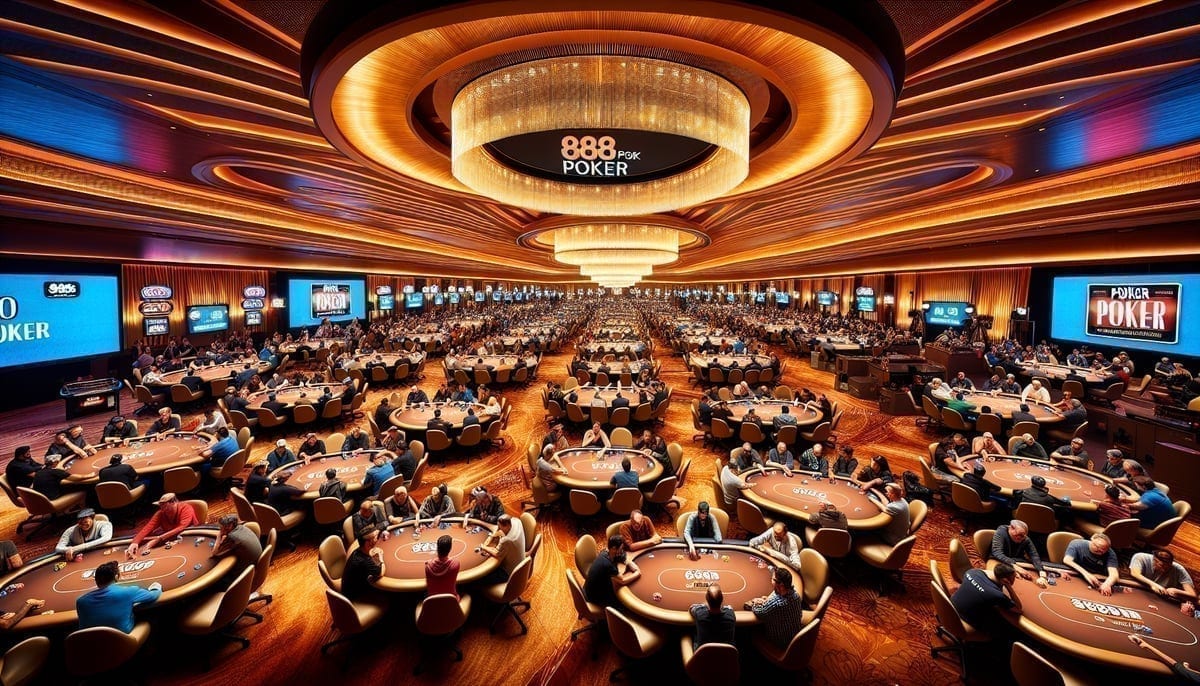 Casino Barcelona tournament room during 888poker LIVE event