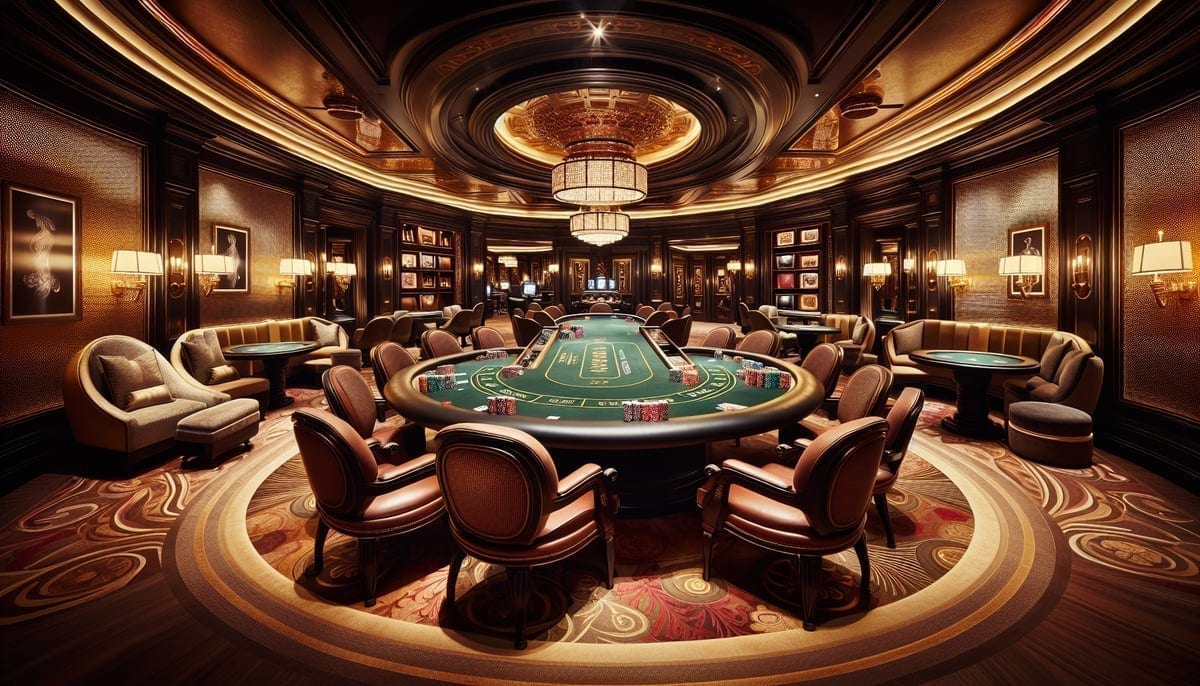 High-stakes poker room in Las Vegas
