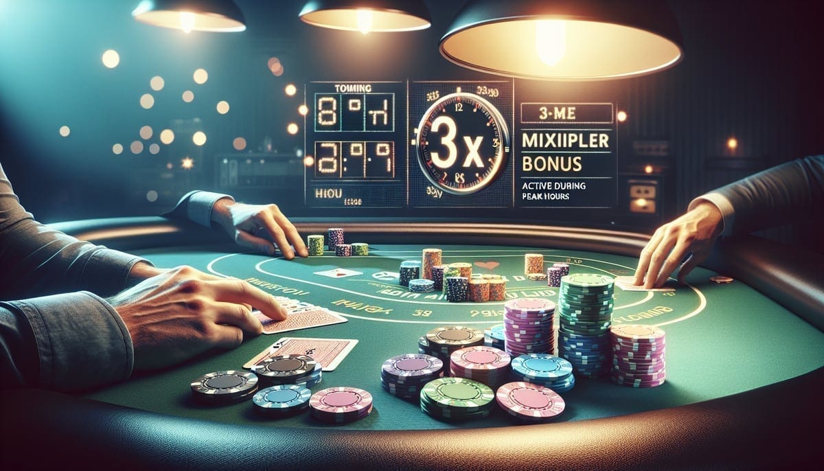3x point multiplier bonus visualization during peak hours