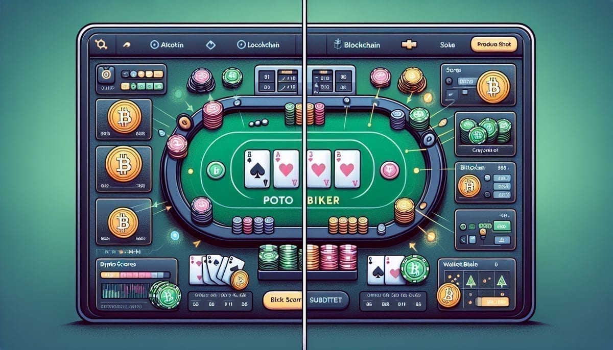 Comparison of poker software interfaces showing design similarities