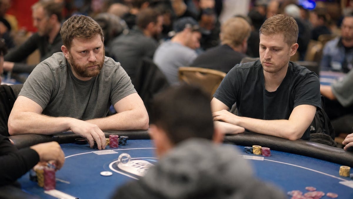 David Peters at a tournament final table