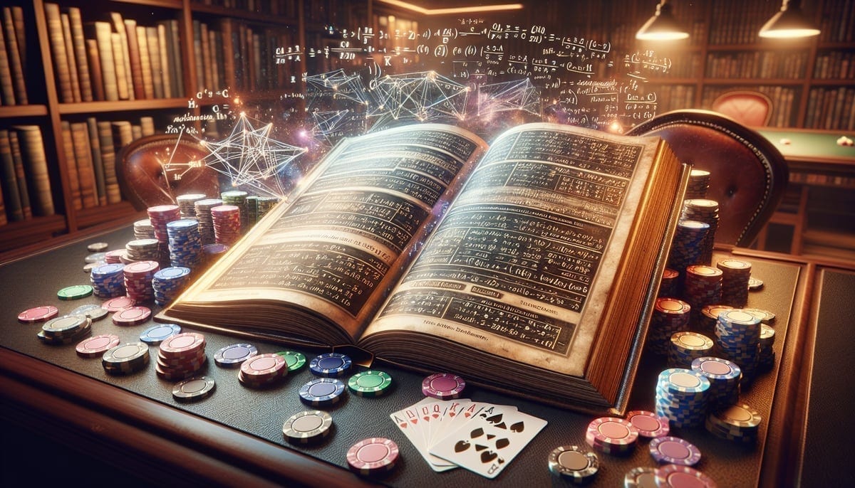 Poker strategy book with mathematical formulas