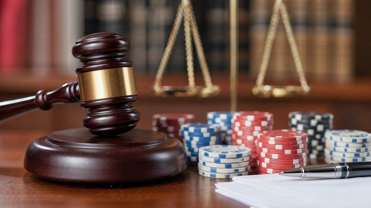 Professional poker player reviewing tax documents