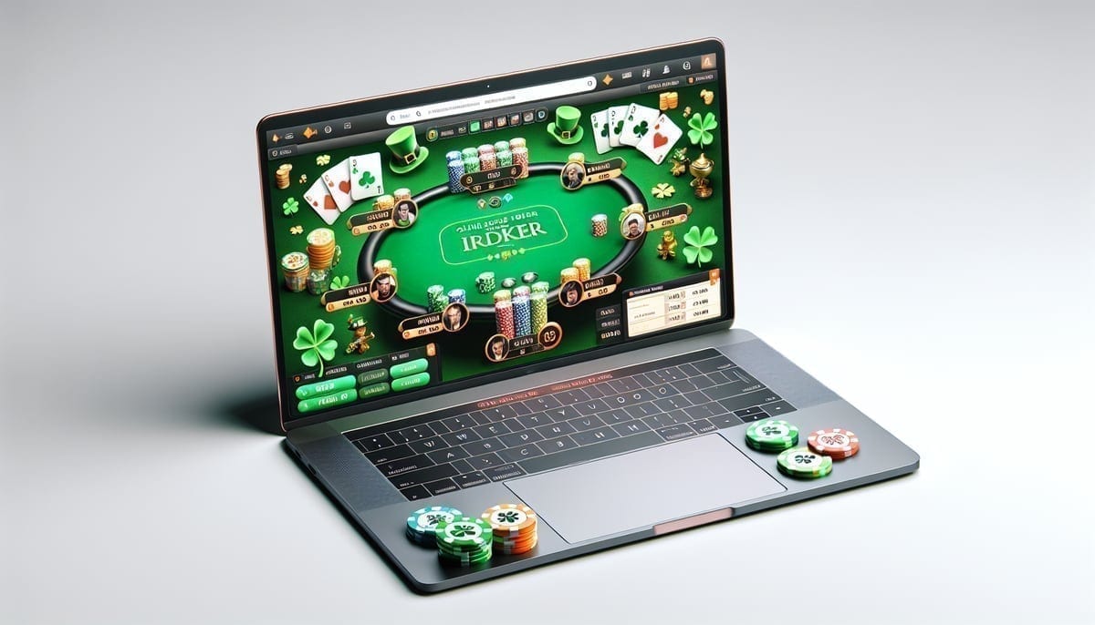 Online poker tournament lobby showing Irish Open Afterparty events