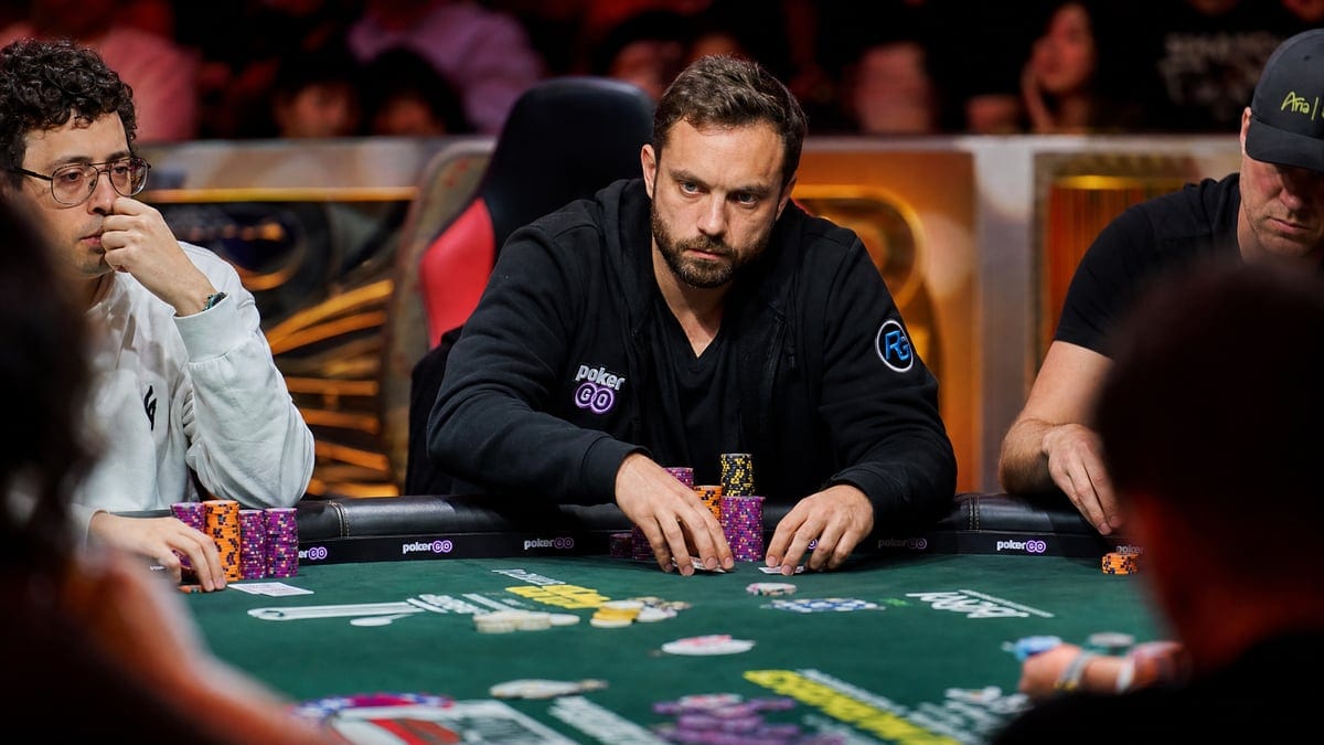 High roller tournament chips at a WSOP final table