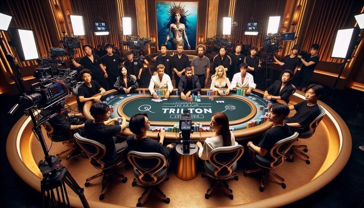 Triton Jeju Main Event final table setup