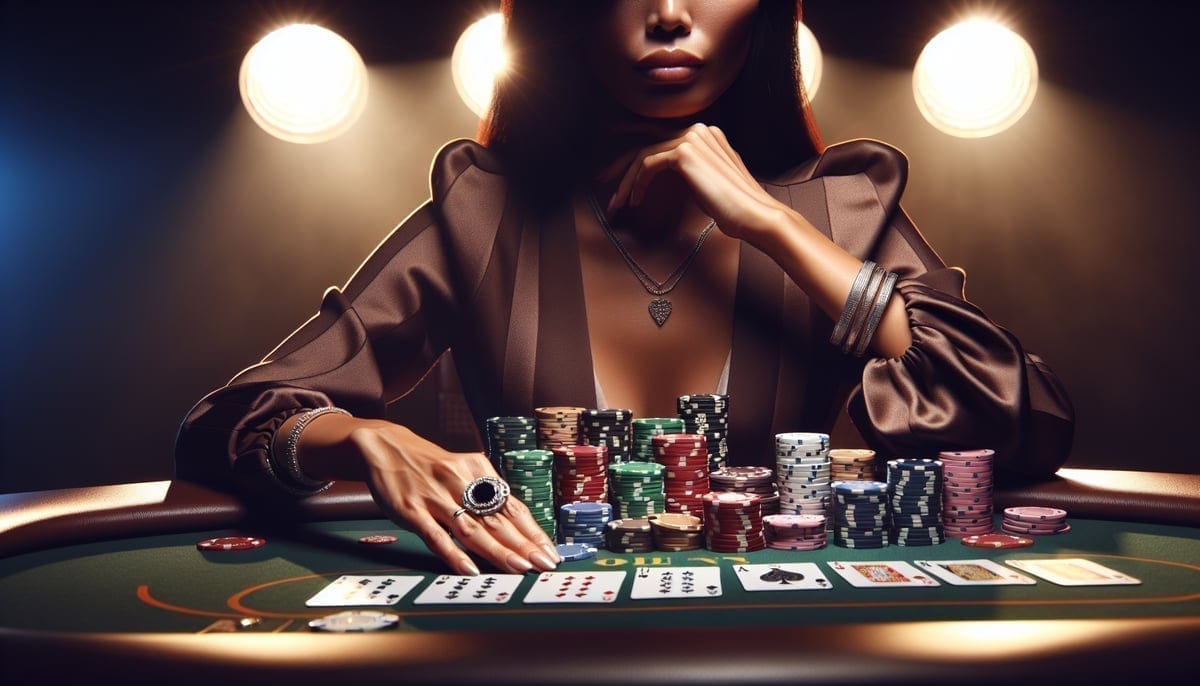 High stakes poker action at Triton final table