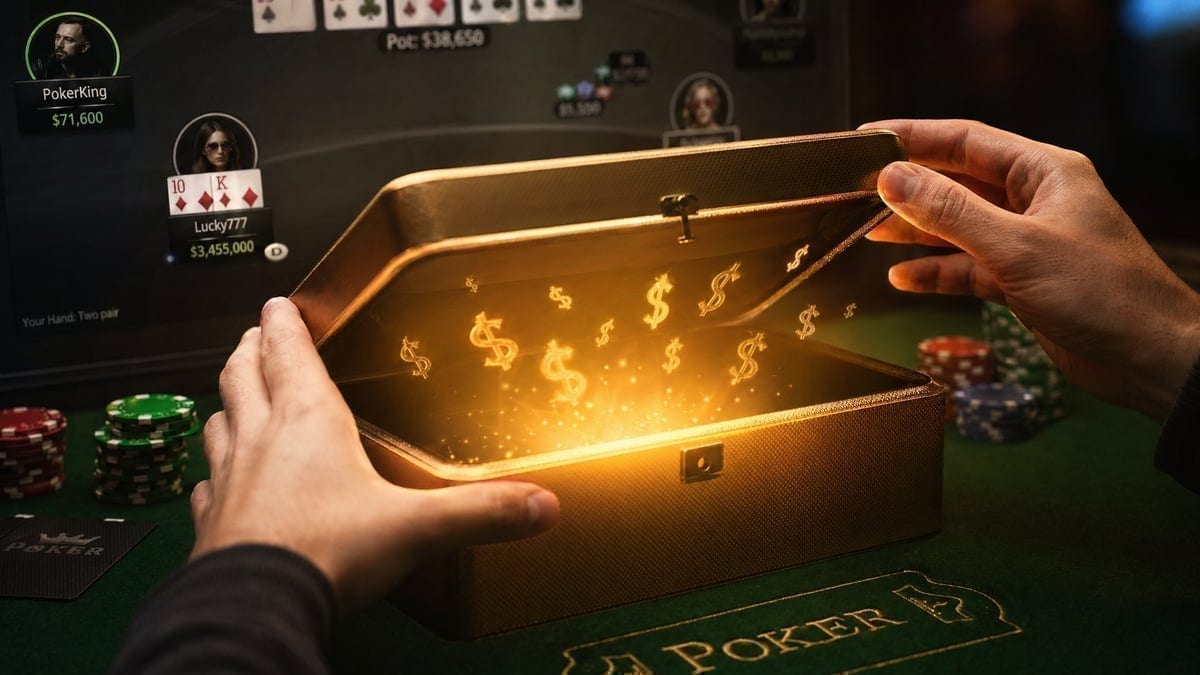 Player opening a Party Case with rewards visible