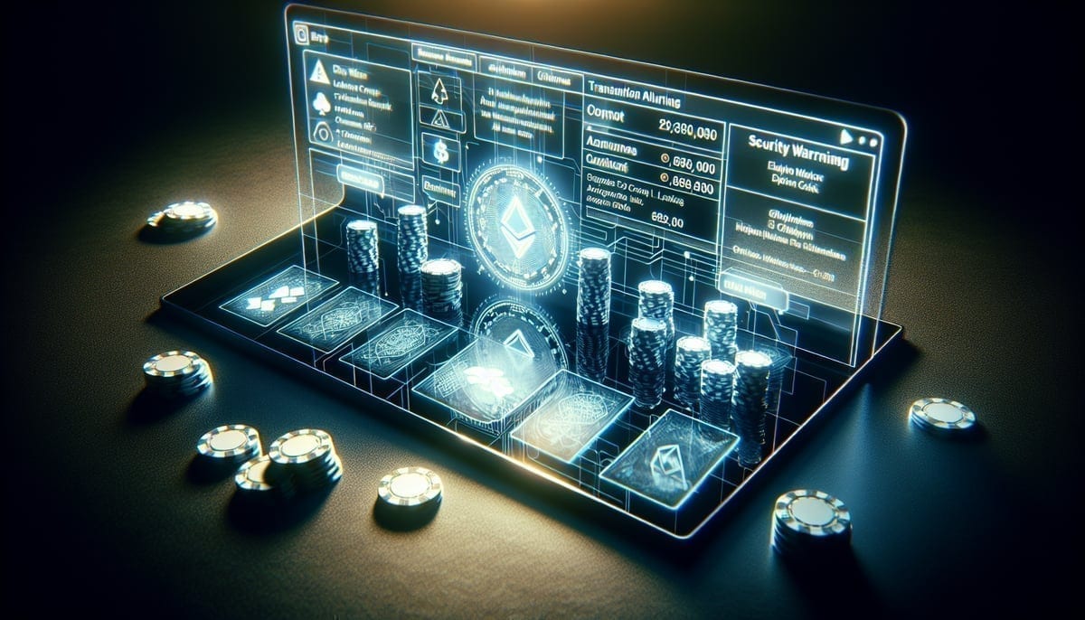 Crypto wallet security breach visualization