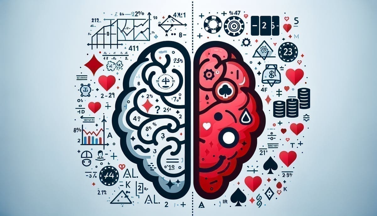 Logic versus emotion in poker decision making
