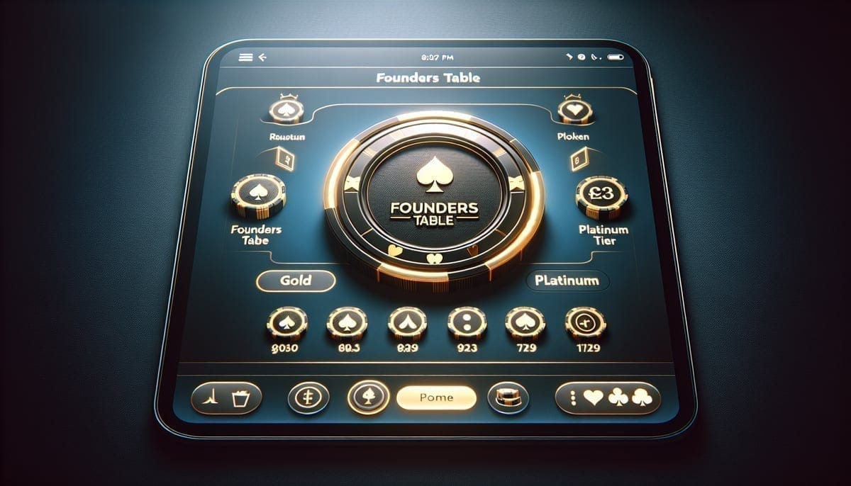 PokerStars Founders Table membership interface