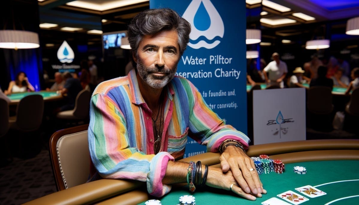 Guy Laliberté at a One Drop charity poker event