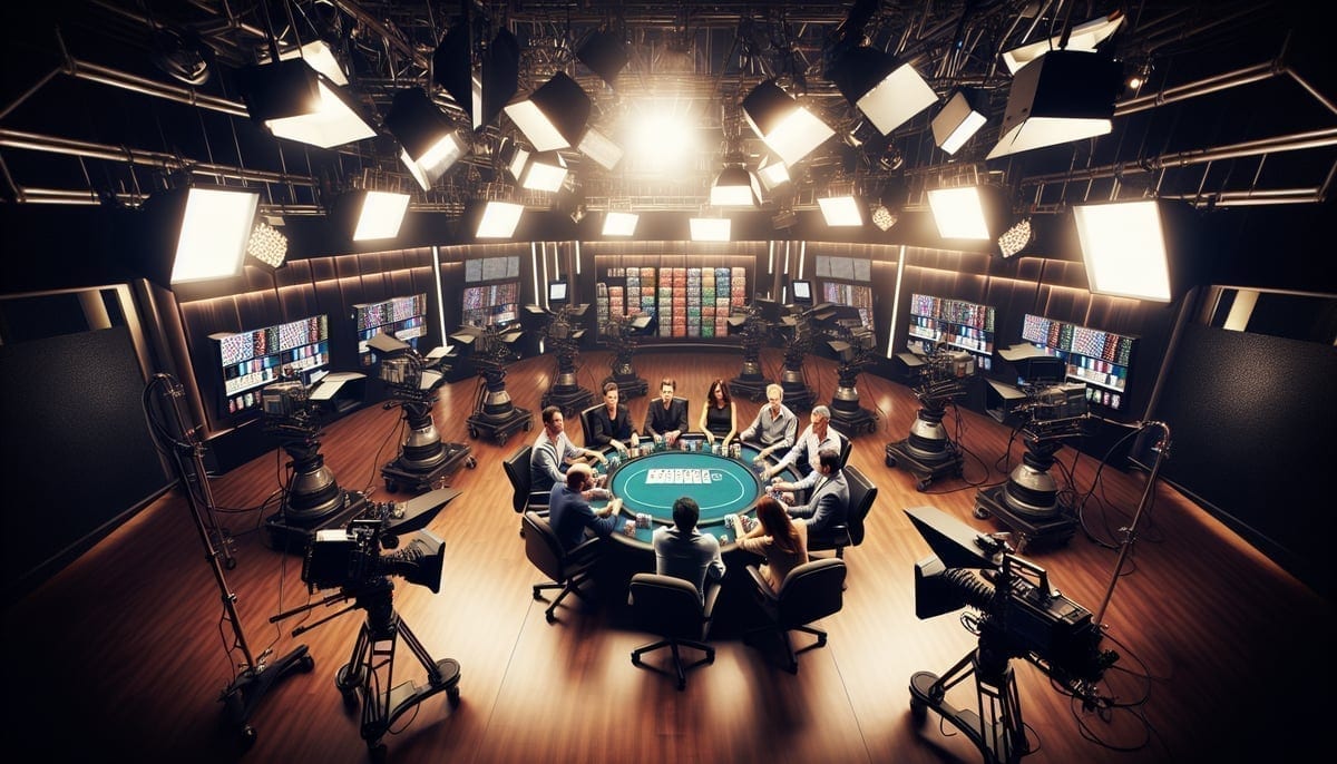 The Big Game on Tour television studio setup