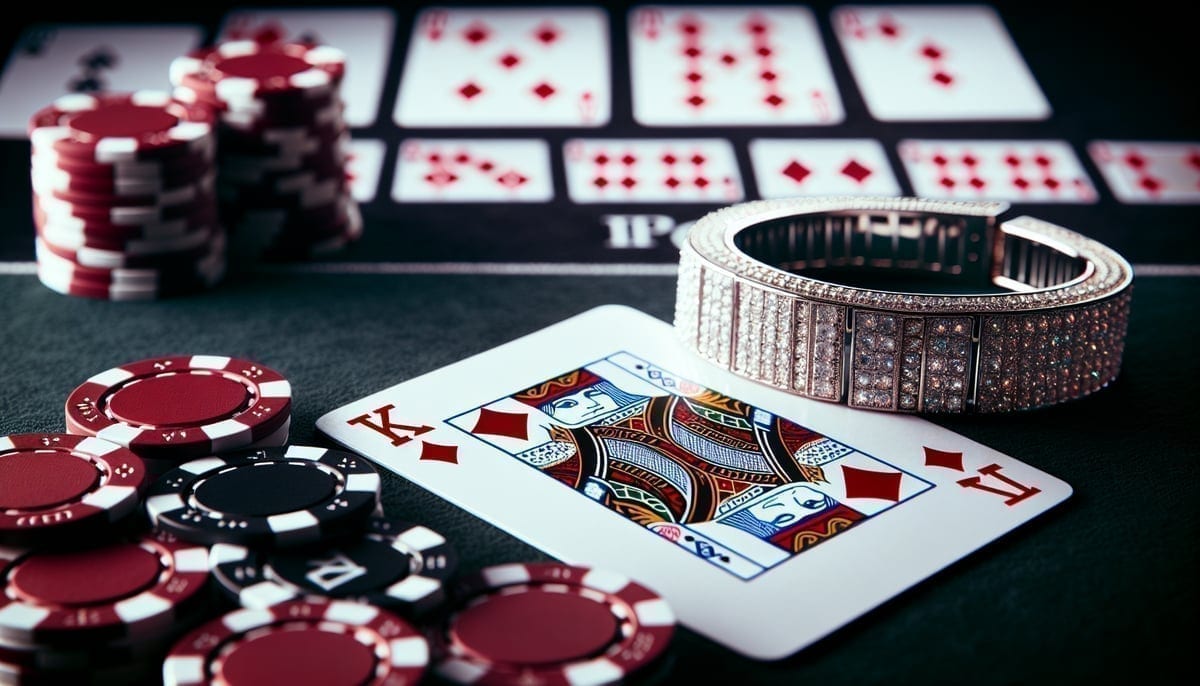 PLO poker hand showing flopped flush