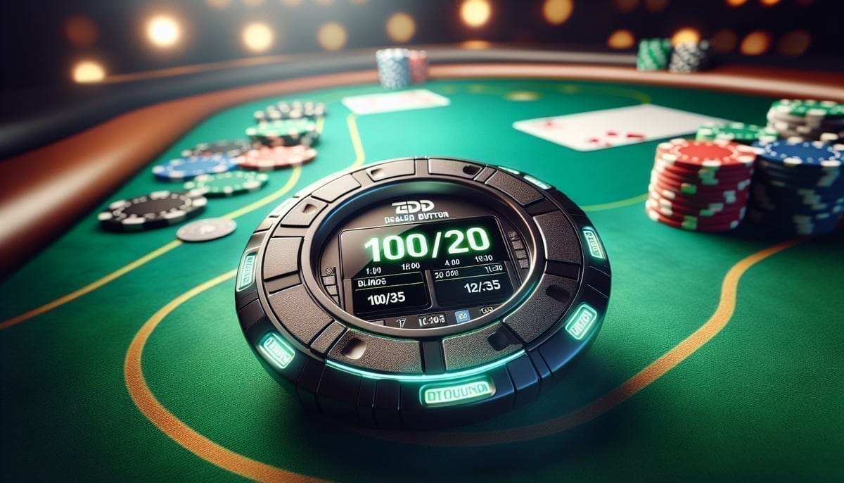 Revolutionary Smart Dealer Button Shows Blinds and Timer, Set to Transform Tournament Poker
