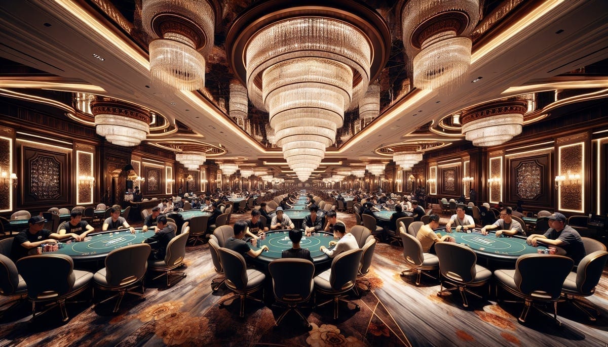 High-stakes poker room in Macau casino