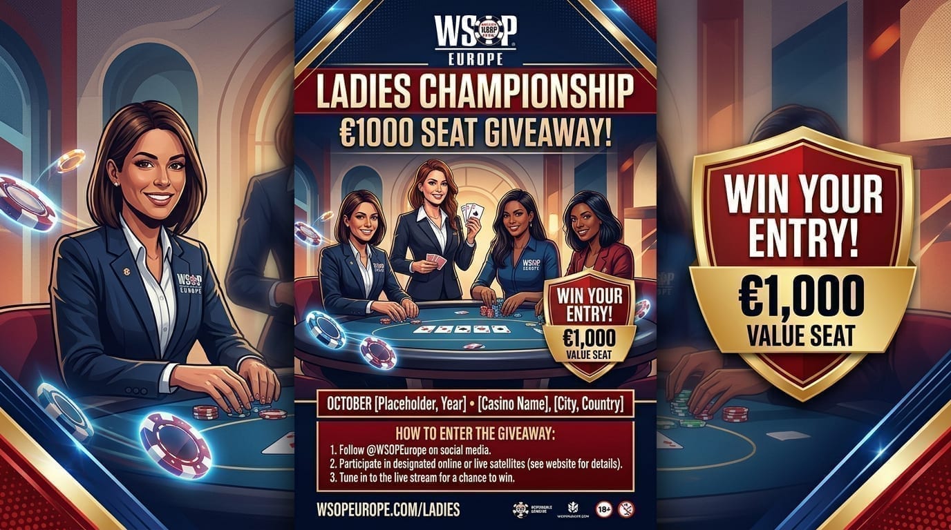 WSOP Europe Ladies Championship promotional graphic