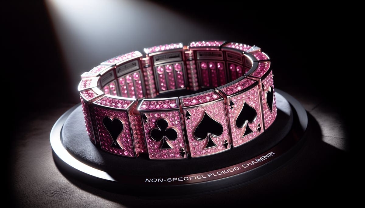 WSOP Europe Ladies Championship pink diamond bracelet
