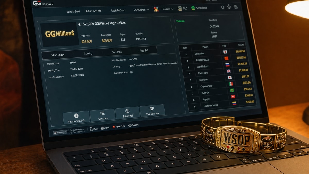 GGPoker Launches International WSOP Online With 33 Bracelets